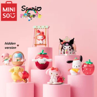 Genuine MINISO Sanrio model Kawaii Strawberry Manor series blind box Kuromi mymelody Cinnamoroll LittleTwinStars figure