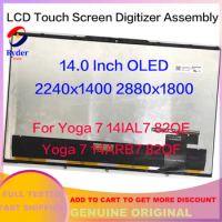 14.0" OLED For Lenovo Yoga 7 14IAL7 82QE Yoga 7 14ARB7 82QF LCD Touch Screen Digitizer Replacement Assembly 2240x1400 2880x1800