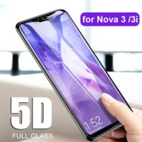5D Tempered Glass for Huawei Nova 3i 3 Screen Protector Glas on The for Huawei Nova 3 P Smart Plus Nova3 3 I P Smart Full Cover