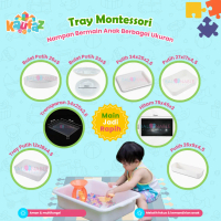 KAUFAZ Tray Montessori Persegi Panjang / Sensory Tray / Nampan Bermain Anak