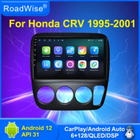 Roadwise Android Car Radio Multimedia For Honda CRV CR-V 1 1995 - 2001 4G DSP WIFI BT GPS DVD Qled 2 Din 2din Carplay autostereo