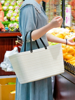 買菜籃塑料收納大容量家用購物戶外野餐用品ins網紅超市手提籃子