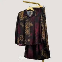 one set setelan rayon wanita SET KEMEJA CELANA KULOT BUNDLING CELANA DAN BAJU ONE SET KULOT Rayon Mo