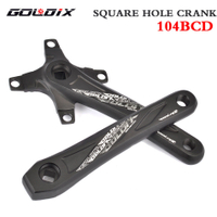 Crank Sepeda GOLDIX Mountain Road Sepeda persegi lubang kerucut 170/175mm paduan aluminium BCD104 s