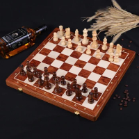 Luxury Wooden Chess Set Table Board Game 4 Queen Big Chess Game King Height 80 mm Chess Pieces 39*39 cm Mahogany Chessboard