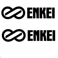 For 2Pcs (2) Enkei Rims Car Racing Wheels Window Decal Sticker Styling