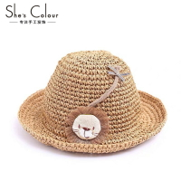 1-2一3歲兒童帽子夏季薄款男寶寶漁夫草帽遮陽防曬太陽涼帽夏天女