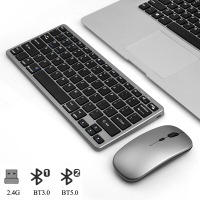 Wireless Bluetooth keyboard combo set for iOS laptop  PC Windows Android desktop