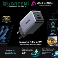 UGREEN Adaptor Kepala Charger GAN PD Type C FAST Charging 33W 65W 100W 10335 GaN 65W