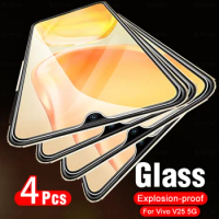 4pcs HD Tempered Glass For Vivo V25 5G V25e Y35 Y16 Y02 Y22 Y22s 4G VivoV25 VivoY35 Y 02 16 35 22 V 25e Premium Screen Protector