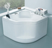 【麗室衛浴】BATHTUB WORLD 日式座 3-105A 壓克力扇形泡湯浴缸1050*1050*720mm