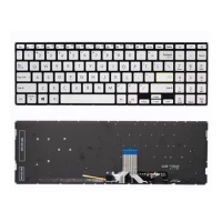 New Silver US keyboard for ASUS VivoBook 15X 2020 S5600F V5050 S15 S533 X521 with backlit