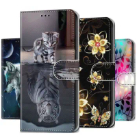 A52S Wolf Cat Tiger Butterfly Phone Case Housing For Samsung Galaxy A12 A22 A32 A42 A52 A13 A53 A14 A54 Kids Book Cover 5G D08F