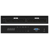 4K HdMI 4 In 4 Out Matrix Matrix Switcher 4x4 Ports 4K@30Hz Support 4K Dolby Vision HDR Support Remote Control