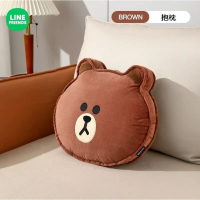 LINE FRIENDS 公仔毛絨抱枕 |攬枕-Brown
