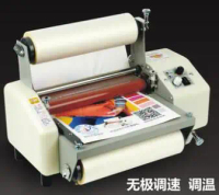 13th 8230T A4+ Four Rollers Laminator Hot roll laminator, High-end speed regulation laminating machine thermal laminator