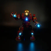 LED Light Kit For lego the Iron Man Hulkbuster Set Compatible With 76105 and 07101