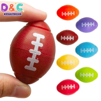 6Pcs Rugbys Rotatable Sports Fidget Spinner Ball Toys Vent Decompression Spinning Gacha Machine Birthday Gifts Kids Toys Prizes