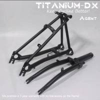 TItanium -DX Titanium Fork and Rear Triangle for Brompton