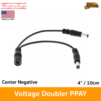 Voodoo Lab Voltage Doubler Adapter PPAY Center Negative สายเพิ่ม โวลต์ เอฟเฟคกีต้าร์ Made in USA