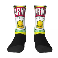 Marmite Logo Yeast Socks Fashion Trends Unisex Stockings 3D Printing Gifts Breathable Socks