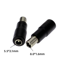 1pcs 5.5*2.1mm female jack to 8.0*5.6mm 1.6mm Pin male Plug DC Power Connector Adapter Laptop for Xiaomi Balance Scooter