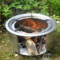 柴火爐加厚自駕野餐爐具家用燒柴灶木炭取暖爐露營野炊攜帶方便