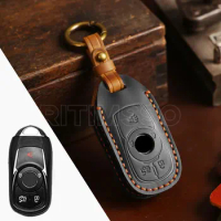 Leather Car Remote Key Case Cover Shell for OPEL Astra Buick Encore Envision New Lacrosse Protector Holder Fob Accessories