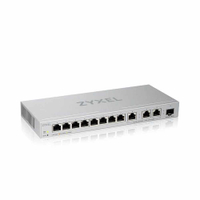 Zyxel合勤 XGS1250-12 簡易網管型12埠SFP 10G光纖 Multi-Gigabit乙太網路交換器-富廉