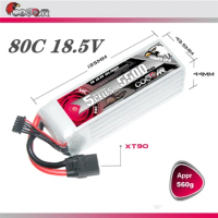 CODDAR 80C 5S 18.5V 5500mAh Lipo Battery With EC5/XT60/T/TRX/XT90 Plug For FPV Drone RC Quadcopter Helicopter Lithium Battery