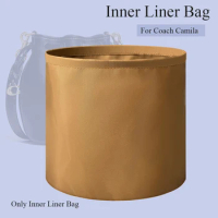 Purse Organizer Insert for Coach Camila Bucket Bag Nylon Inside Storage Bag Inner Liner Bag with Multiple Pockets Drawstring Bag