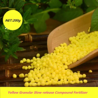 200g Yellow Granular Slow-release Compound Fertilizer Special organic compound fertilizer for foliage plants for home gardening