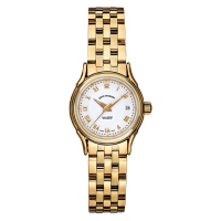 REVUE THOMMEN 梭曼錶 華爾街系列 女士自動機械腕錶 銀面x鍊帶/25mm  (20501.2112)