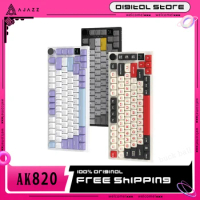 Ajazz AK820 Gaming Keyboard Mechanical Keyboard Hot Swap 3 Mode Wireless Keyboard RGB Backlight Bluetooth Keyboard Custom Gamer