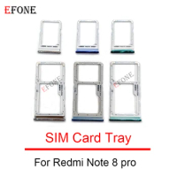 100pcs For Xiaomi Redmi Note 7 8 8T 9 9S 9A 9T 10 Lite Pro Max 10s 4G 5G SIM Card Tray Slot Holder Adapter Socket Repair Parts