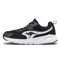 【KangaROOS 美國袋鼠鞋】男 VALLEY 透氣吸濕 緩震機能 慢跑鞋(黑-KM21430)