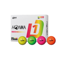 【HONMA 本間高爾夫】GOLF BALL NEW D1 兩層球 高爾夫球 BT2401(合規高反發內核心 強勁打擊 完美飛行)