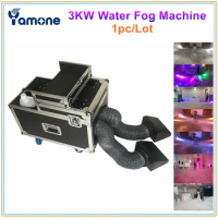 1pc/Lot 3KW Water Low Fog Machine 3000w Water Smoke Smoke Machine With Double Hose And Outlet For Wedding Party Show