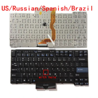 New US Russian Spanish Brazil Laptop Keyboard For Lenovo Thinkpad T410 T420 T510 T520 W510 W520 X220 X220I X220T