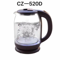 Glass stainless steel LED light 110v Lianjiang automatic power off fast burning electric kettle glass