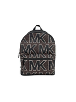 Michael Kors Jet Set กระเป๋าเป้สะพายหลังขนาดใหญ่ สีน้ําตาล Signature Monogram