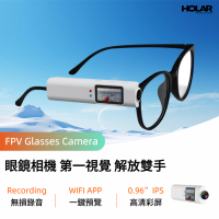 HOLAR FPV第一視角頭戴式眼鏡運動相機|手機互聯WIFI運動攝影機|平光防藍光眼鏡運動攝像機|錄音機錄影機 香港行貨 