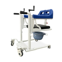 Strong bearing capacity Electric Patient Transport Transfer Chair Commode Chair for elderly