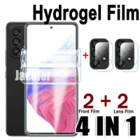 4in 1 Screen Protector For Samsung Galaxy A53 A52 A52s A51 5G UW 4G A 53 52 S 52s 515 4 G Hydrogel Film Protection Camera Lens