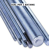 As Drat Galvanis m 30 x 100 cm Baut Putih Full Ulir Ass Long Asdrat Long Drat Diameter m 30 Panjang 