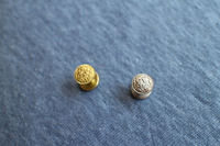 日本進口 純銅皮帶螺絲釘 黃銅雕花裝飾鉚釘 約6mm*10mm 金色銀色