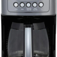 Cuisinart DCC-3200 Programmable Coffeemaker with Glass Carafe and Stainless Steel Handle, 14 Cup, Gunmetal/ Umbra/ Cream