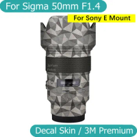 Customized Sticker For Sigma ART 50mm F1.4 DG HSM For Sony E Mount Decal Skin Camera Lens Vinyl Wrap Film Coat 50 1.4 F/1.4