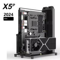 ATX open computer case, X5P 2024 desktop computer case