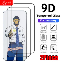 2Piece 9D Full Glue Arc Edge Tempered Glass For Samsung Galaxy S23 Plus 6.6" 9H Hardness Screen Protector For Samsung S23 6.1"